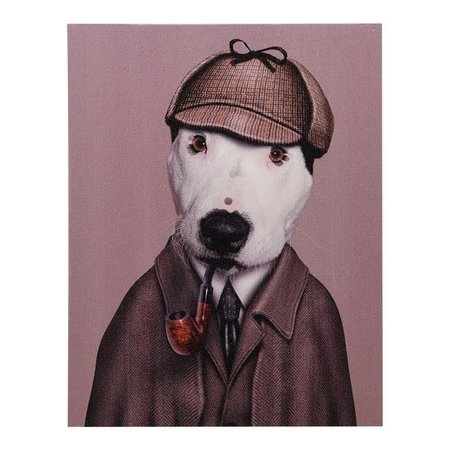 EMPIRE ART DIRECT Empire Art Direct GIC-PR018-2016 High Resolution Pets Rock Giclee Printed on Cotton Canvas on Solid Wood Stretcher - Detective GIC-PR018-2016